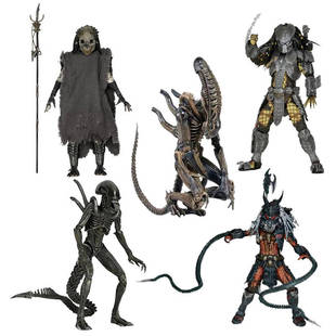 铁血战士大战异形抱脸虫卵手办异种可动模型掠夺者逆种捕食者周边