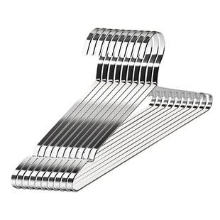 不锈钢晾衣架家用挂衣架挂钩防滑肩角无痕衣服晒衣撑衣裳加粗加厚