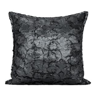 ELIN LONYAIN现代简约灰色碎石纹意式轻奢靠垫抱枕样板房客厅方枕