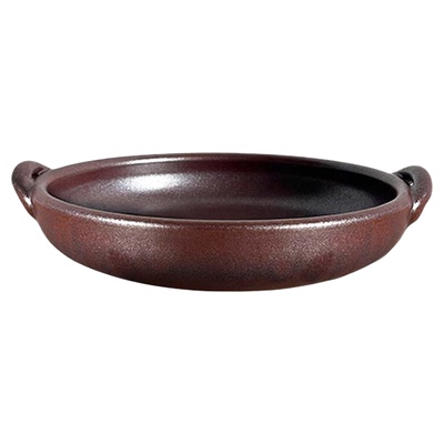 日本进口龙清窑万古烧平底锅