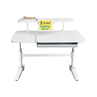 新款well儿童学习桌椅家用儿童书桌学生写字桌可升降的简约大白桌