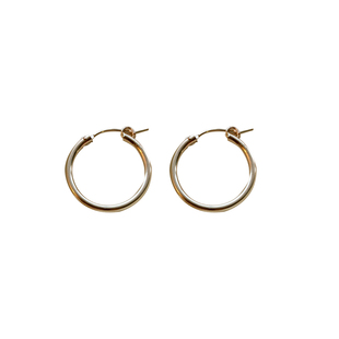 TYUSHA时髦复古 美国14K包金厚实版ins风粗耳圈耳环经典款不褪色