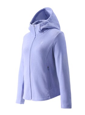KOLON SPORT可隆抓绒衣保暖透湿女士POLARTEC连帽抓绒夹克