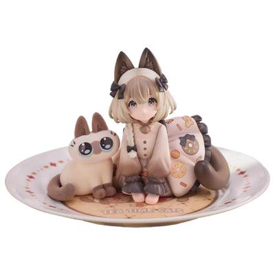 茶会猫×暹罗猫小豆泥Q版手办