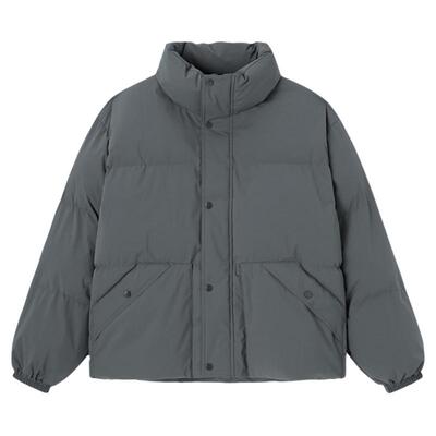 GU极优 男装WARM PADDED立领茄克空气棉服厚外套保暖25冬 B357823
