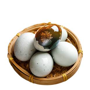 婷婷食品松花蛋溏心鸭皮蛋20枚整箱非海鸭蛋变蛋盐皮蛋无抗养殖