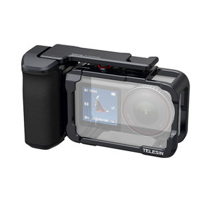 用于DJI大疆action6街拍手柄套装羽逸铝合金兔笼边框快拆OA6配件