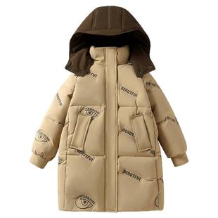 正品巴拉品女童羽绒服中长款洋气女孩中大童加厚儿童冬季童装外套