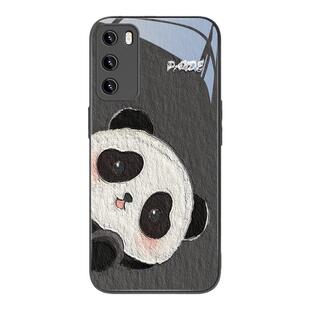 适用华为mate60pro手机壳pura70熊猫nova10情侣30可爱p50猫咪p40/9/8/7/11/90荣耀80pro/100女p30玻璃p60/200