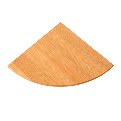 免打孔客厅樱桃木转角置物架