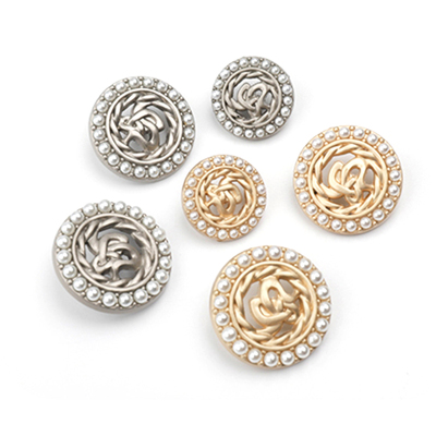 高档金属大衣纽扣高脚扣子配件