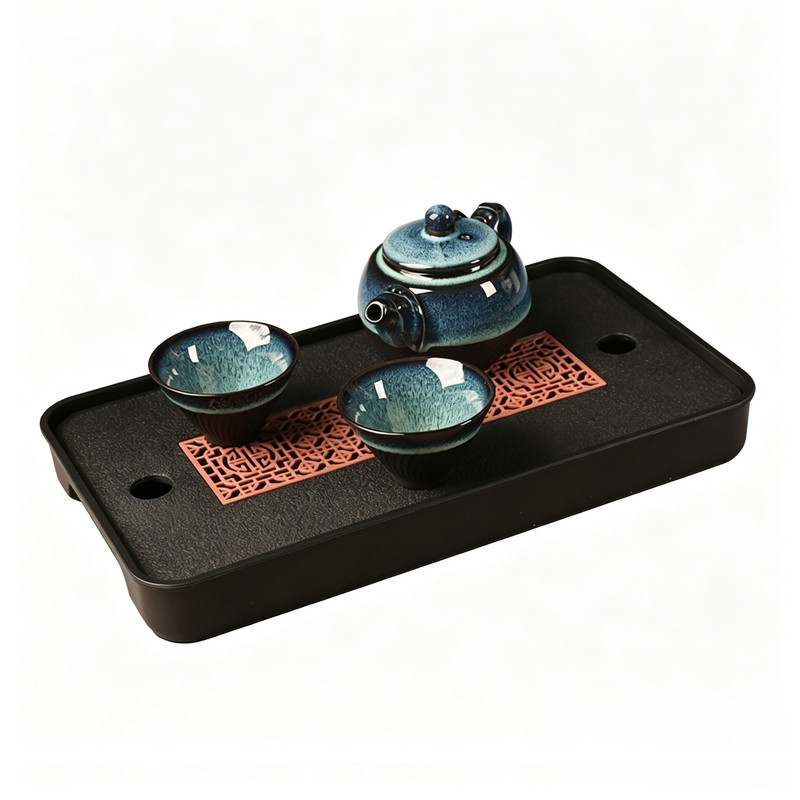 窑变茶具配茶盘小套组功夫茶具