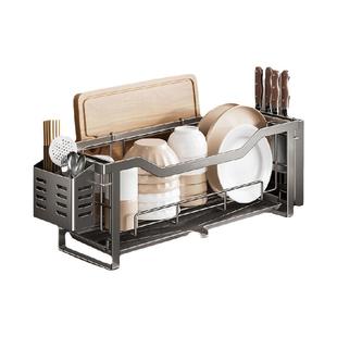 卡贝碗盘架厨房窗台沥水架置物架放水槽晾碗架双层多功能碗碟收纳