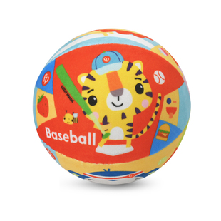 费雪室内静音球不掉渣布套婴儿拍拍球高弹力一两岁宝宝玩具球儿童