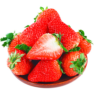 丹东99草莓新鲜水果红颜牛奶奶油九九大草莓礼盒顺丰非淡雪白草莓