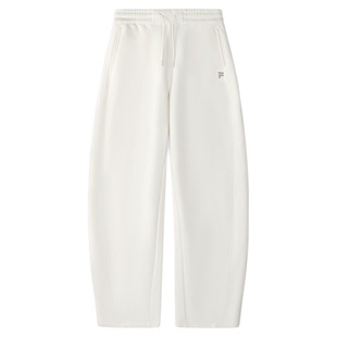 FILA FUSION斐乐潮牌针织长裤女裤2025冬季新款运动裤加绒香蕉裤