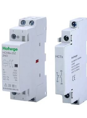 直流接触式继电器 HCH8s-25 40 63 100A 小型微型单相 220V DC24V