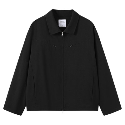 MOSEALAND秋季新款翻领羊毛夹克