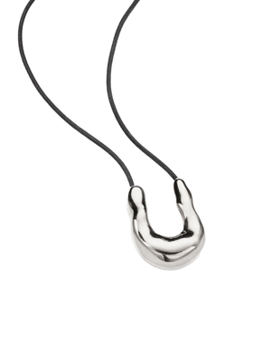 U形轻奢马蹄项链马总同款金属