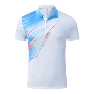 短袖速干polo衫定制运动会出场服男女羽毛球健身训练服t恤印logo
