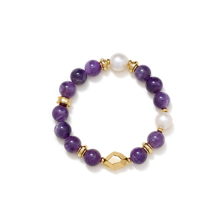 AmberLollipop紫水晶手链女款小众轻奢宝石淡水珍珠手串2026新款