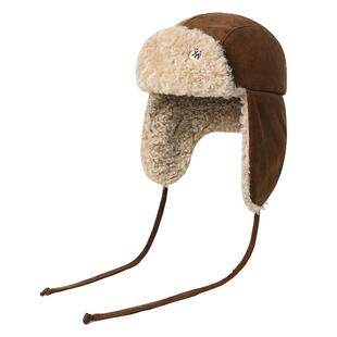 毛绒系带雷锋帽子男女冬季加绒加厚保暖防寒护耳风雪帽骑车套头帽