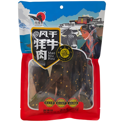 西藏岗措风干牦牛肉干五香麻辣
