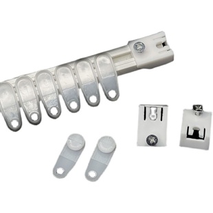 窗帘轨道侧滑轮侧封口 侧装吊轮滚轮老式窗帘轮子 侧装轨道两头堵