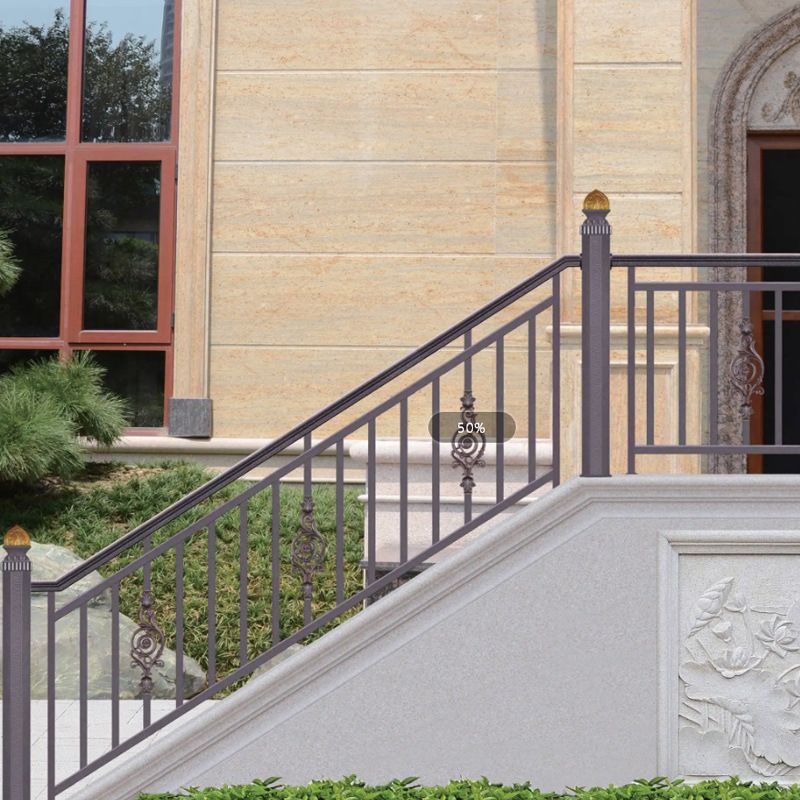 小区楼道组装式扶手庭院室外门窗围栏阳台楼梯防护铁艺锌钢栏杆