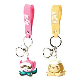 Blizzard暴雪官方游戏周边守望先锋洋葱小鱿软胶钥匙扣挂件