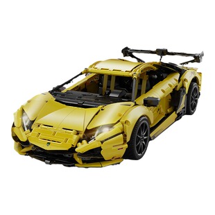 cada咔搭积木LP700超级跑车模型小颗粒益智拼装玩具男孩生日礼物