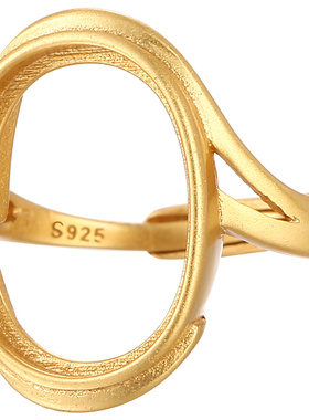 致闺蜜女s925银戒指空托