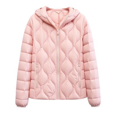 雅鹿新款女士轻薄羽绒服短款