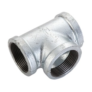 镀锌三通接头内丝铁管件铸铁配件镀锌管水管4分暖气钢管50丝扣3通