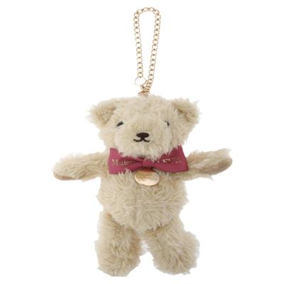 玫瑰日代 现货 Maison de Fleur 限定草莓刺绣粉色蝴蝶结小熊挂件