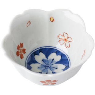 爱悦居日本进口有田烧陶瓷日式餐具青花小钵蘸料碗深碟木礼盒套装