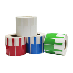 不干胶网线标签 p型网络防水线缆标签纸 通信机房线材标 送油性笔