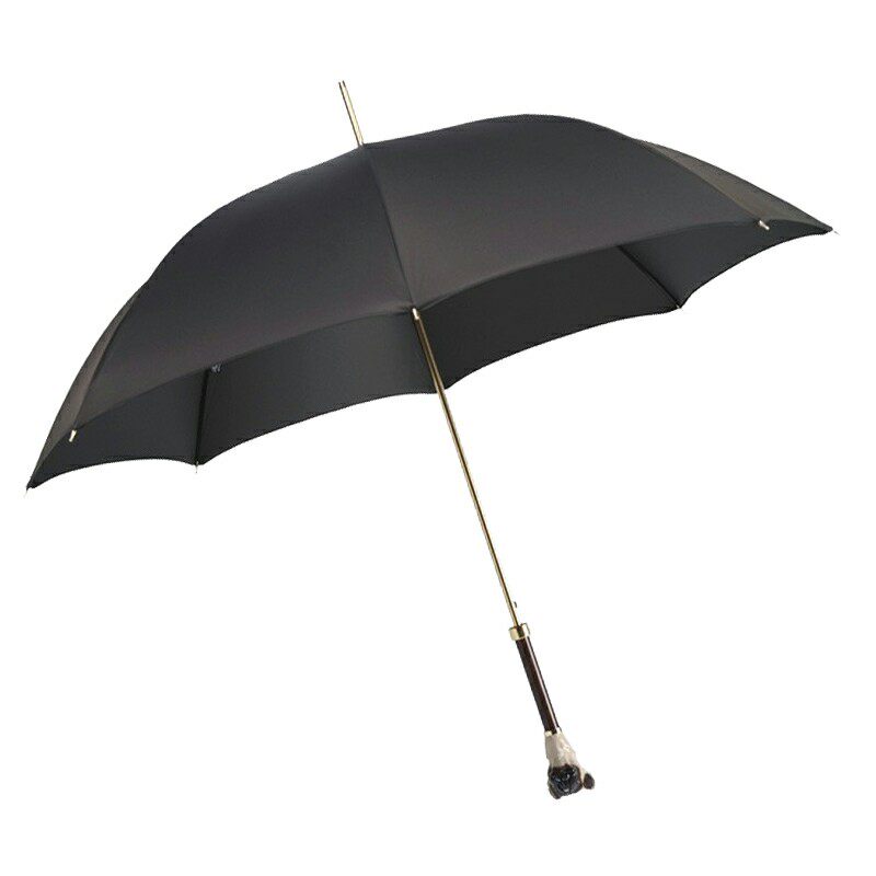 葩沙帝法斗犬纯铜珐琅防晒晴雨伞