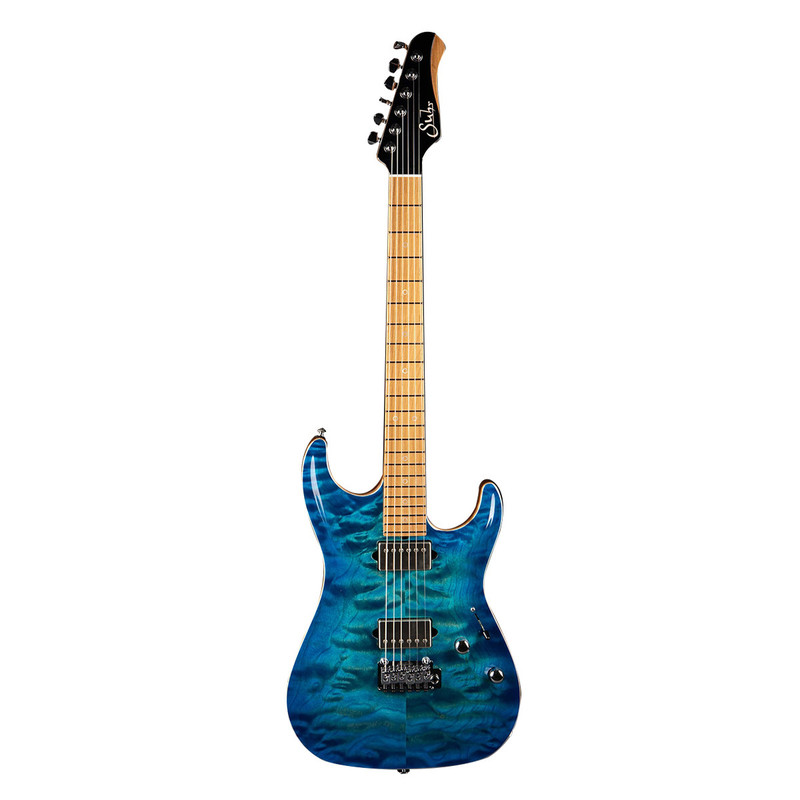 Suhr Standard Carve Top - Aqua Blue Burst 美产定制电吉他