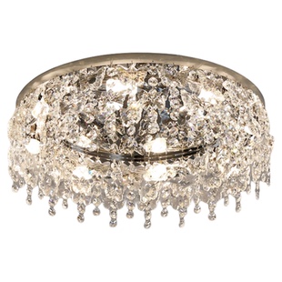 轻奢水晶灯现代简约客厅灯具温馨浪漫卧室灯大气主卧房间吸顶灯