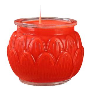 一整箱24小时莲花灯纯天然植物酥油灯长明灯无烟红蜡烛家用供佛灯