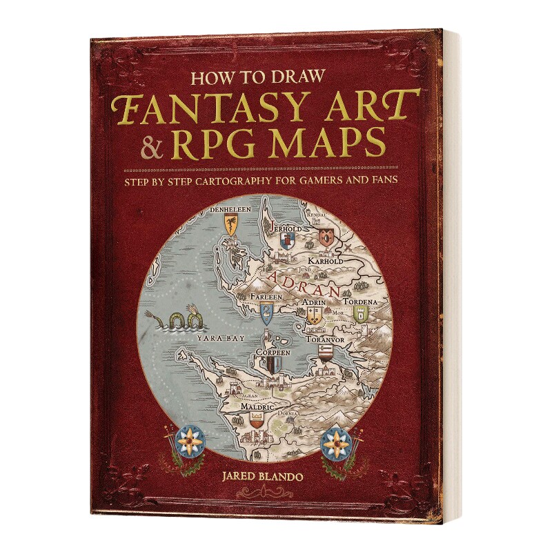 英文原版 How to Draw Fantasy Art and RPG Maps 如何绘制幻想艺术和RPG地图 英文版 进口英语原版书籍
