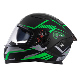 摩托车头盔DOT/3C认证国标男女四季通用冬季骑行大尾翼双镜片全盔