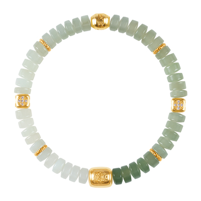 LEFTGO左戈天然和田玉手串女款