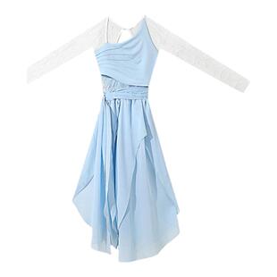 儿童春三月中国风纱衣踏浪古典舞蹈服练功服芒种金晨同款演出服女