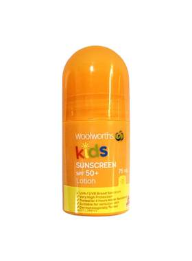 澳大利亚直邮woolworths儿童滚珠防晒霜SPF50+温和水润轻薄7正品