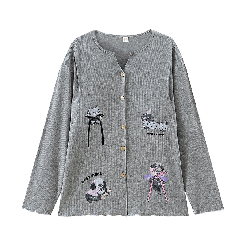莫代尔夏季宽松薄款月子服孕妇睡衣女孕期产妇哺乳调节家居服套装
