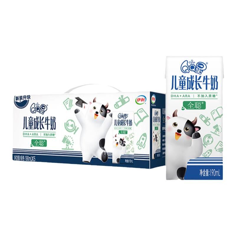 儿童牛奶伊利全聪健固