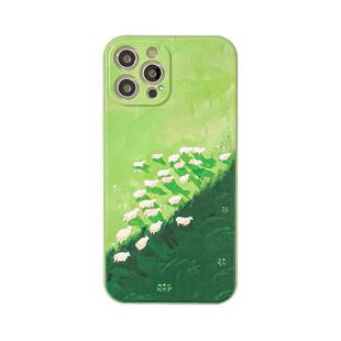 benefit绿色涂鸦草原小白羊17适用于iphone16promax苹果15PRO手机壳13新款14套12创意11全包xsmax硅胶xr防摔