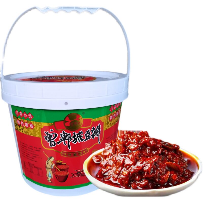 正宗曾郫城红油型豆瓣四川豆瓣饭店餐饮商用调味料10斤大桶装